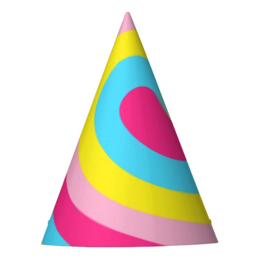 Regenboog Draaikolk Feesthoedjes (Voorkant)