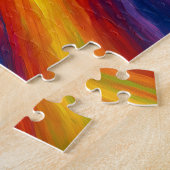 Regenboog Draaikolken Textuur Schilderen Legpuzzel (Zijkant)