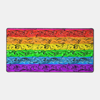 Regenboog Draaikunst Bureaumat