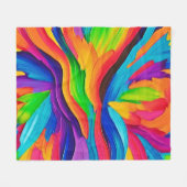 Regenboog Draaikunstschilderij Fleece Deken (Voorkant (Horizontaal))