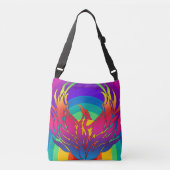 Regenboog Draak Crossbody Tas (Voorkant)