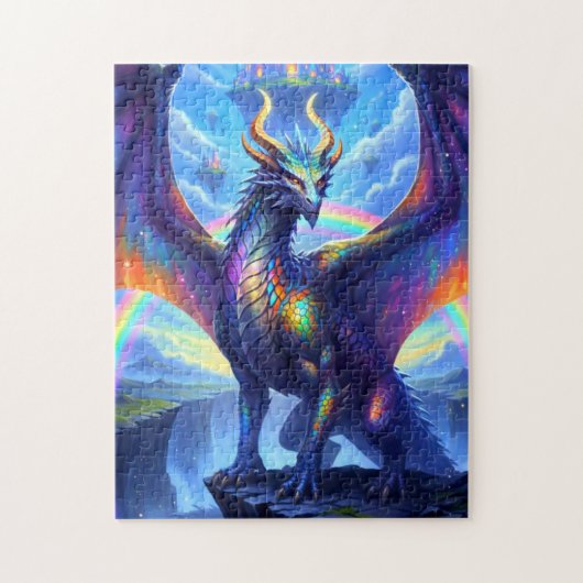 Regenboog Draak Legpuzzel (Verticaal)