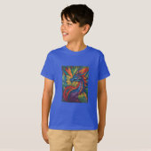 Regenboog Dragon Adventure Kinderen grafisch T-shi T-shirt (Voorkant volledig)