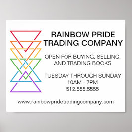Regenboog Driehoek Bedrijf Gay Pride Evenement Poster