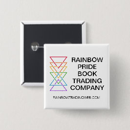 Regenboog Driehoek Bedrijf Gay Pride Logo Vierkante Button 5,1 Cm