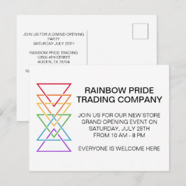 Regenboog Driehoek Logo LGBTQ Zakelijke Marketing Briefkaart
