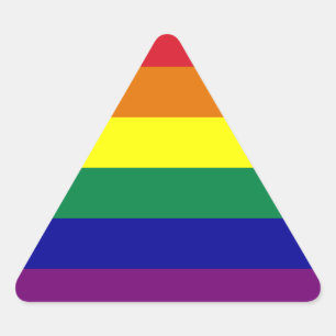 Regenboog Driehoek Sticker