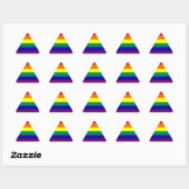 Regenboog Driehoek Sticker (Vel)