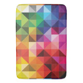 Regenboog Driehoeken Geometrisch Modern Badmat (Voorkant Verticaal)