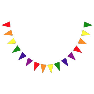 Regenboog Driehoekige Wimpel Gay Pride Feest Vlaggetjes