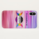  regenboog drievoudige maan godin pentakel Case-Mate iPhone case (Achterkant (horizontaal))