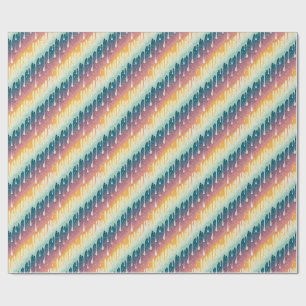 Regenboog Drip Abstract Kleurrijke Vloeibare Kunst Cadeaupapier