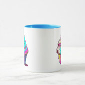 Regenboog Drip Cupcake Mok (Midden)