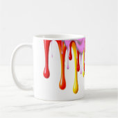 Regenboog Drip Splash Koffiemok (Links)