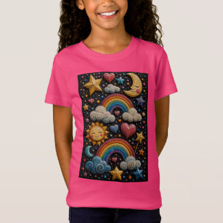 Regenboog Dromen 3D Mozaïek T-Shirt