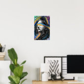 Regenboog Dromen Dame Poster (Thuiskantoor)