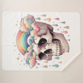 Regenboog Dromen Sherpa Deken (Voorkant (horizontaal))