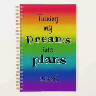 Regenboog Dromen worden Plannen Persoonlijke Plann Planner