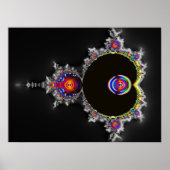 Regenboog droom. De beroemde volledige Mandelbrot Poster (Voorkant)