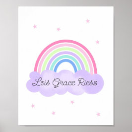 Regenboog Droom Muur Kunst Psalm 28:7 afdruk 2 van Poster