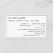 Regenboog druppelen verf schilderen en decoreren visitekaartje (Achterkant)