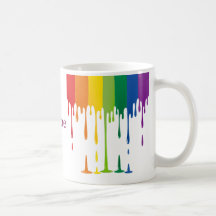 Regenboog Druppelende Verf Vloeibare Abstracte Kun