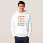 Regenboog Duitsland shirten en jassen Hoodie (Voorkant volledig)