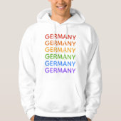Regenboog Duitsland shirten en jassen Hoodie (Voorkant)