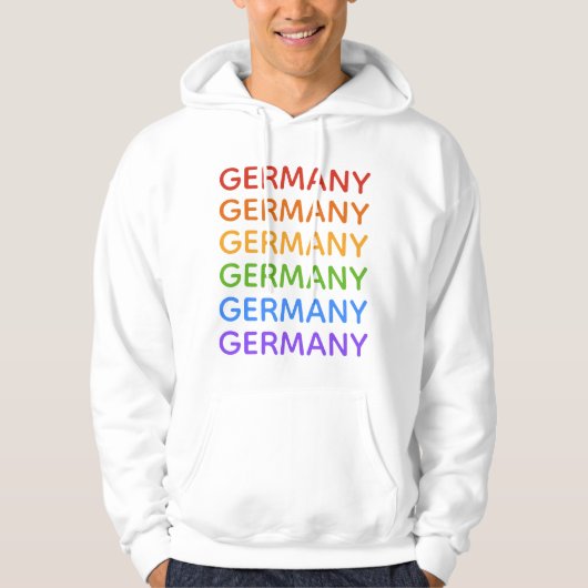 Regenboog Duitsland shirten en jassen Hoodie (Voorkant)