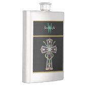 Regenboog Edelsteen Cross Broche Flacon (Rechts)