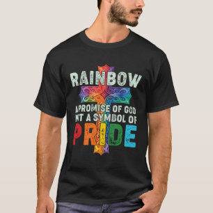 Regenboog een belofte van God geen symbool van tro T-shirt