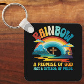 Regenboog een belofte van God niet een symbool van Sleutelhanger (Voorkant)