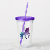 Regenboog Eenhoorn Acryl Tumbler Drinkbeker (Achterkant)