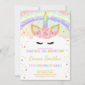  regenboog eenhoorn Briefkaarten (Voorkant)