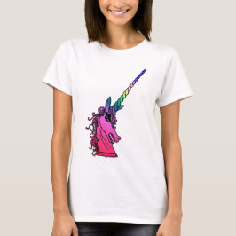 Regenboog Eenhoorn Cameo Embleem Lange Mouwen T-sh T-shirt
