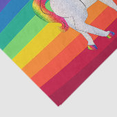 Regenboog Eenhoorn Decoupage Tissuepapier (Detail)