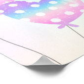 Regenboog Eenhoorn & Dinosaurus Vrienden Verjaarda Poster (Hoek)