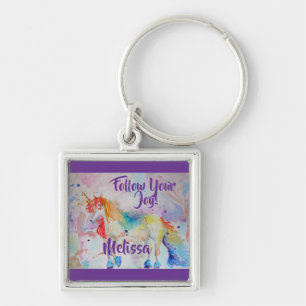 Regenboog Eenhoorn Eenhoorns Waterverf Meisjes Paa Sleutelhanger