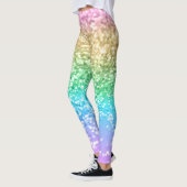Regenboog Eenhoorn Glitter 2 (Faux Glitter) #paste Leggings (Links)