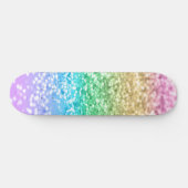 Regenboog Eenhoorn Glitter 2 (Faux Glitter) #paste Persoonlijk Skateboard (Horizontaal)