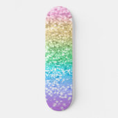 Regenboog Eenhoorn Glitter 2 (Faux Glitter) #paste Persoonlijk Skateboard (Voorkant)
