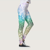 Regenboog Eenhoorn Glitter #3 (Faux Glitter) #past Leggings (Rechts)