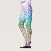 Regenboog Eenhoorn Glitter #3 (Faux Glitter) #past Leggings (Links)