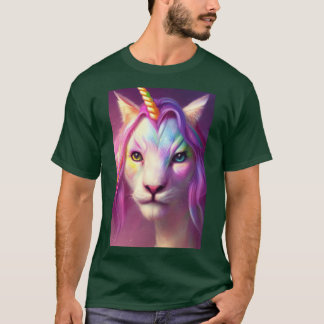 Regenboog Eenhoorn Kat vrienden jongen T-shirt