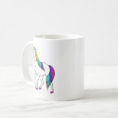 REGENBOOG EENHOORN KOFFIEMOK (Voorkant links)
