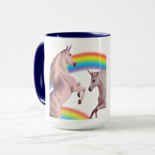 Regenboog Eenhoorn Koppels Mok Aanpasbare Namen