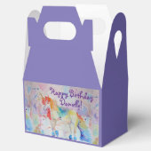 Regenboog Eenhoorn Meisjes Verjaardag Taart Favor  Bedankdoosjes (Geopend)