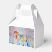 Regenboog Eenhoorn Meisjes Verjaardag Taart Favor  Bedankdoosjes (Achterkant)