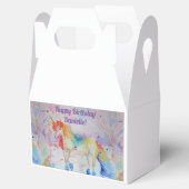 Regenboog Eenhoorn Meisjes Verjaardag Taart Favor  Bedankdoosjes (Geopend)