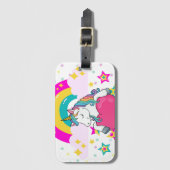 Regenboog Eenhoorn met Sterren    Bagagelabel (Voorkant (verticaal))